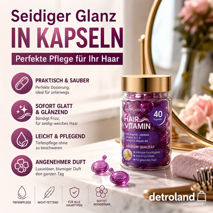 ✨ Haarmaske in Kapseln – 40 Kapsel, sofortiger Glanz & Anti-Frizz! 💎🌿