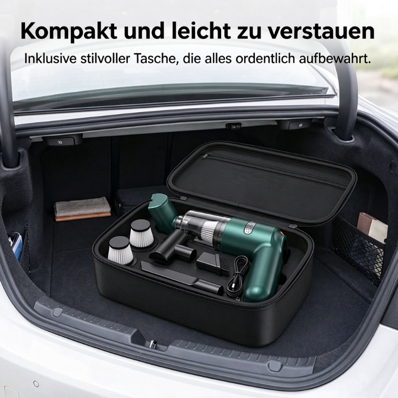 🔥  Sonderangebot 50% RABATT! 🚗Leistungsstarkes Akku-Staubsauger-Set, speziell für Autos entwickelt
