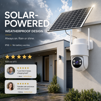 📦 4G LTE Solar-Sicherheitskamera für den Außenbereich, ohne WLAN, 4MP HD Farb‑Nachtsehen, kontinuierliche Stromversorgung, KI‑Erkennung, bidirektionales Audio, wasserdicht nach IP65, CCTV, keine Kabelinstallation