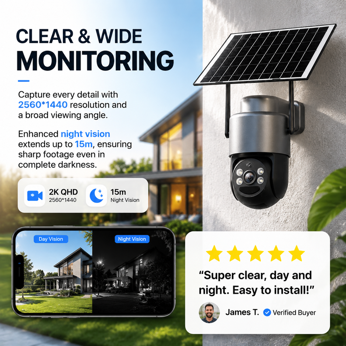 📦 4G LTE Solar-Sicherheitskamera für den Außenbereich, ohne WLAN, 4MP HD Farb‑Nachtsehen, kontinuierliche Stromversorgung, KI‑Erkennung, bidirektionales Audio, wasserdicht nach IP65, CCTV, keine Kabelinstallation