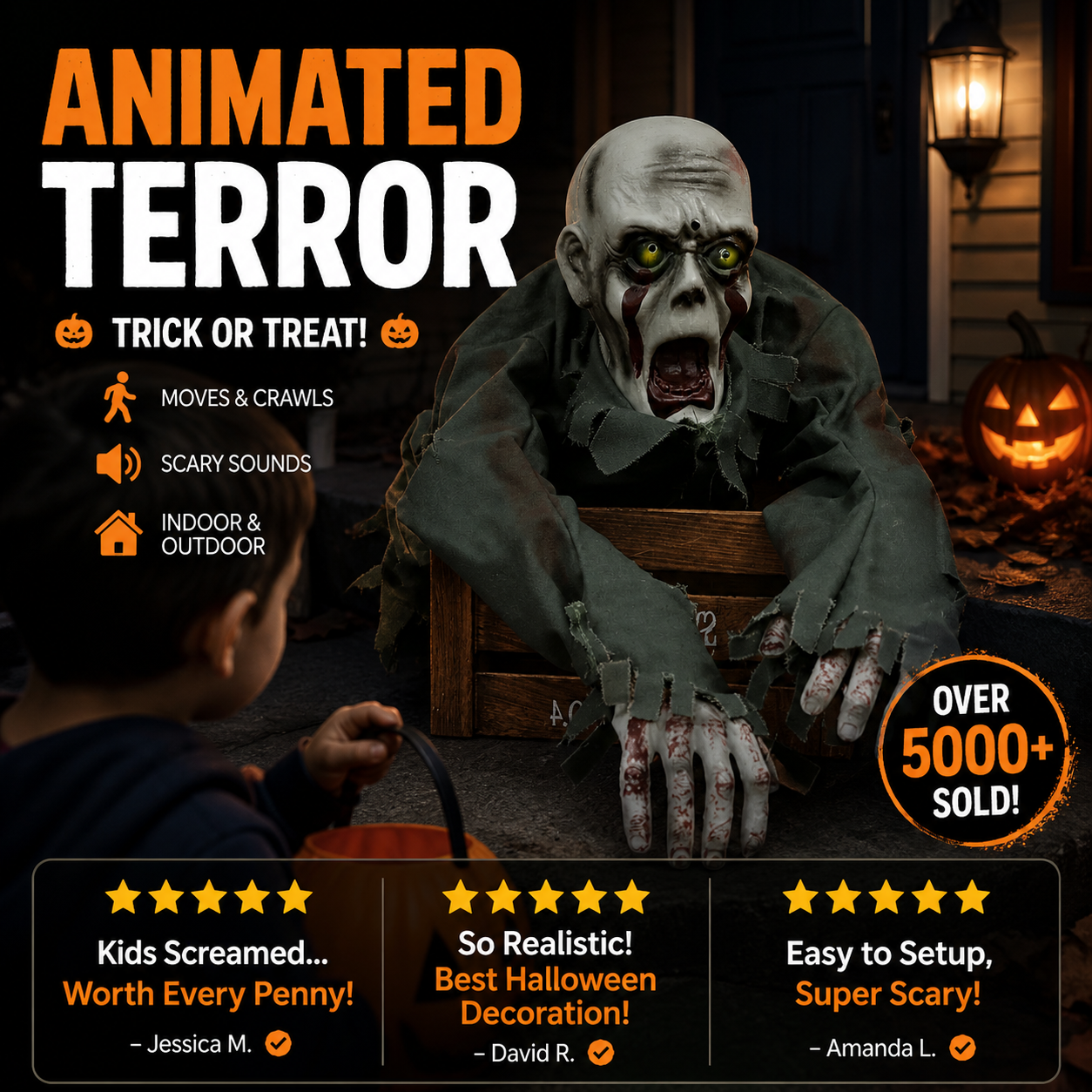 🎉 Halloween-Horror-Modell: Kriechender Geist