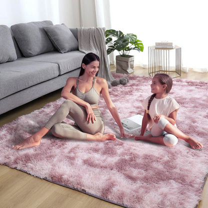 💖Plüsch-Fußmatte in Farbverlauf – Gemütlichkeit für dein Zuhause