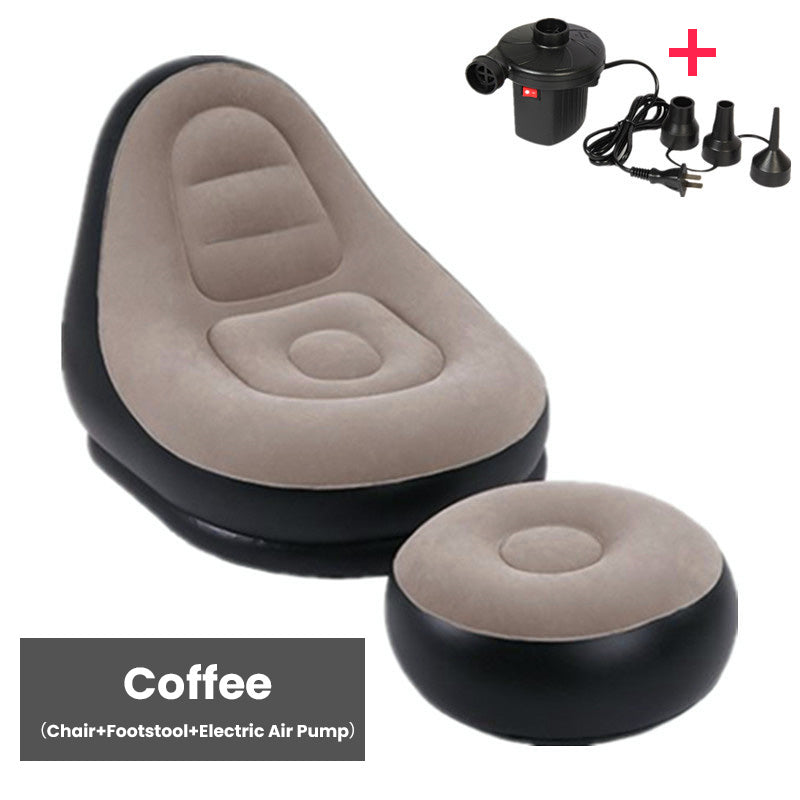 Tragbare Luftsessel CampingSessel Kissen-Sessel und Sofas, Puff, aufblasbar, super Lounge(Luftpumpe verschenken)