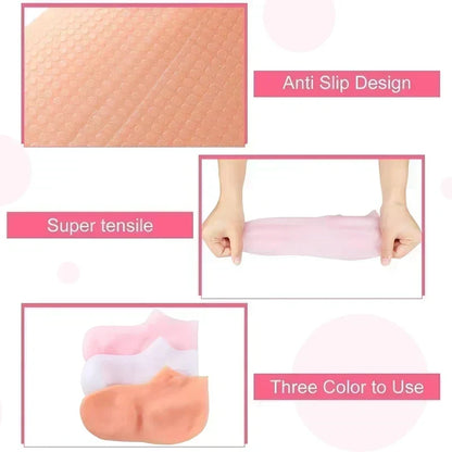 ⏳ 50% RABATT!! 🔥 Feuchtigkeitsspendende Fußmaske, Peeling-Silikonsocken, Strand-Schutzsocken