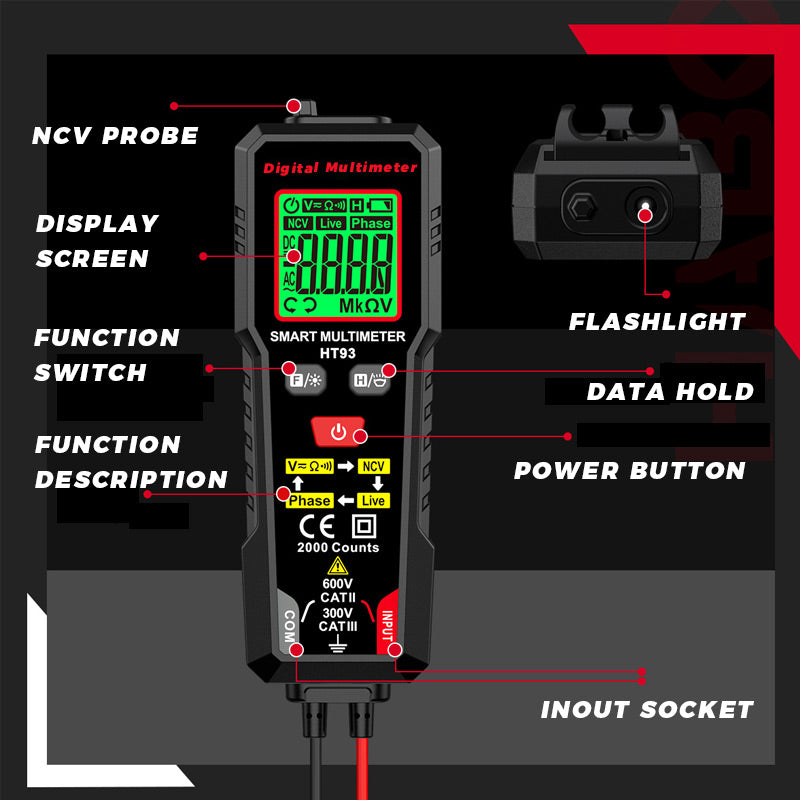 🔥Heißer Verkauf🔥 Digitales Smart-Multimeter