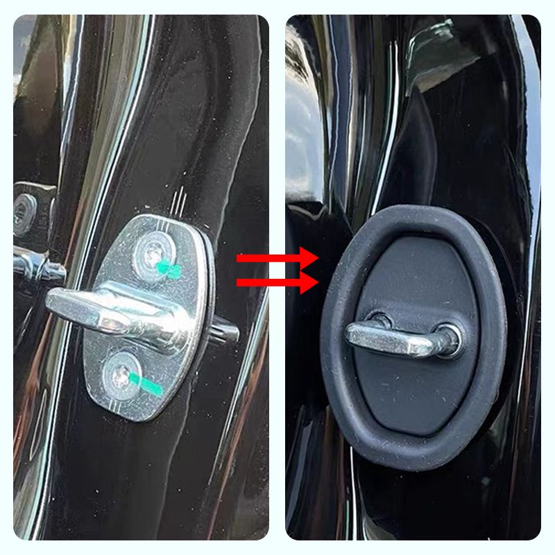 🎁Herstellerverkauf mit Superrabatt! 💥 Auto-Türschloss-Silikon-Abdeckung - Schallschutzmatten