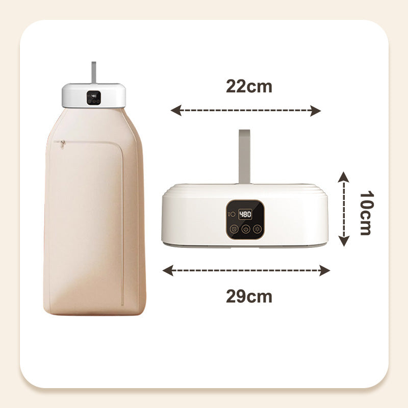 👕💨 Faltbarer Mini-Wäschetrockner mit UV-Sterilisation & Fernbedienung – tragbar für Zuhause, Reise & Wohnung