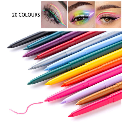 Set mit 20 langanhaltenden, wasserfesten und mehrfarbigen Eyeliner-Stiften
