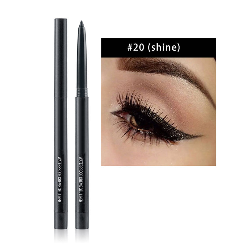 Set mit 20 langanhaltenden, wasserfesten und mehrfarbigen Eyeliner-Stiften