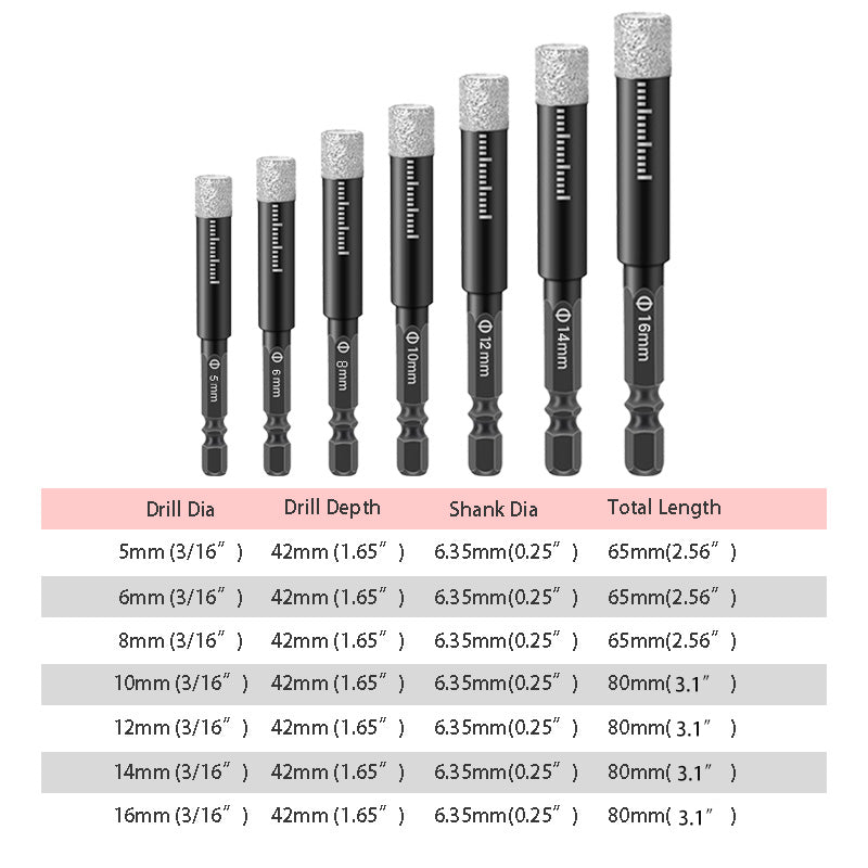 Zeitlich begrenzt 45%RABATT💕Hex Schaft Bohrer für Marmor/Fliese/Stein🛠️