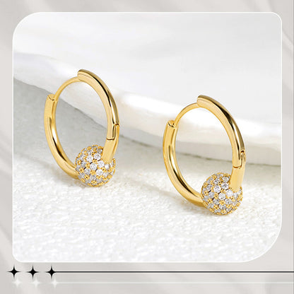 💫【 LIMITED-TIME 50% RABATT!】 👑 Goldene Kugelohrringe – Zart, Leicht & Zeitlos Elegant ✨|Das perfekte Muttertagsgeschenk