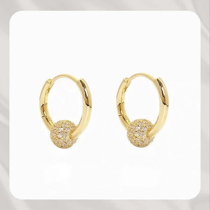 💫【 LIMITED-TIME 50% RABATT!】 👑 Goldene Kugelohrringe – Zart, Leicht & Zeitlos Elegant ✨|Das perfekte Muttertagsgeschenk