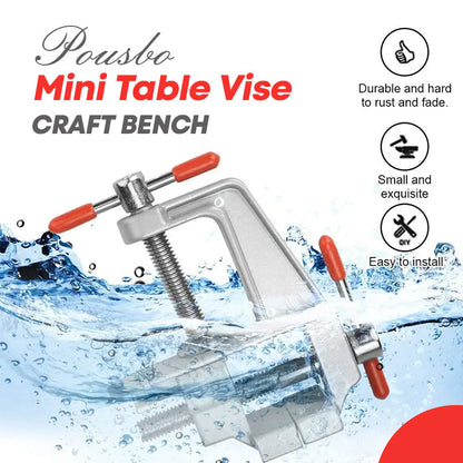 Pousbo® Mini-Tischschraubstock Bastelbank