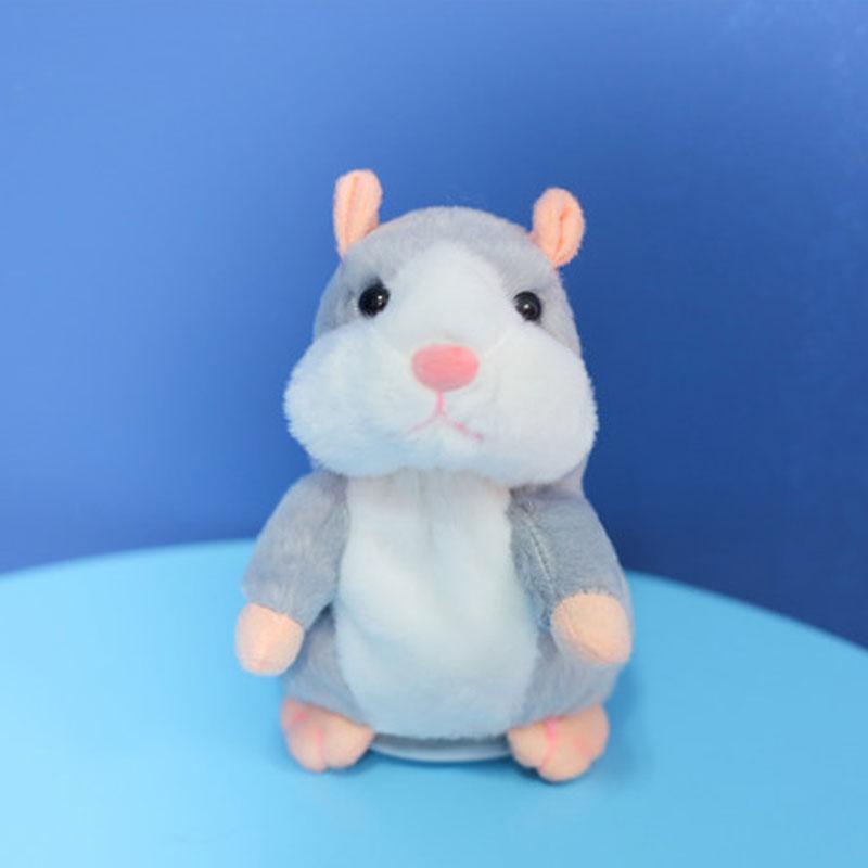 Sprechender Plüsch-Hamster – wiederholt alles, was man sagt, bewegt dabei automatisch den Kopf; ein Riesenspaß für Kinder und Erwachsene
