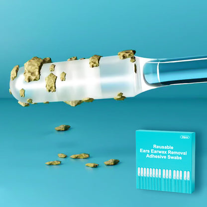 🔥50 % Rabatt🔥👂Wiederverwendbare Ohrenschmalz-Entferner – Hygienische Klebe-Stäbchen zur sanften Ohrenreinigung