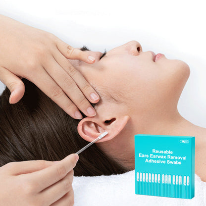 🔥50 % Rabatt🔥👂Wiederverwendbare Ohrenschmalz-Entferner – Hygienische Klebe-Stäbchen zur sanften Ohrenreinigung