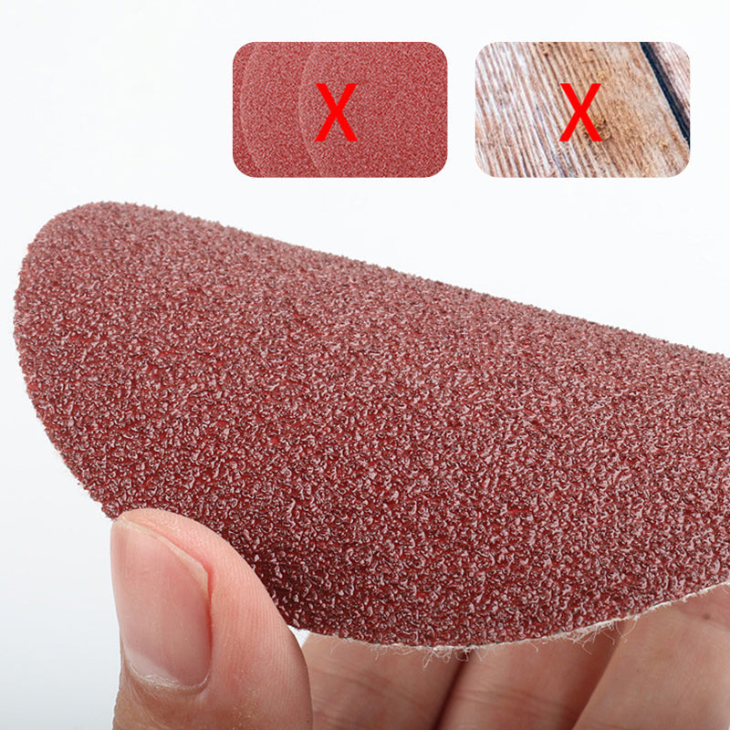 100 Teile / Satz 4 '' (100 mm) rundes Beflockungsschleifpapier mit Schleifträgerplatte