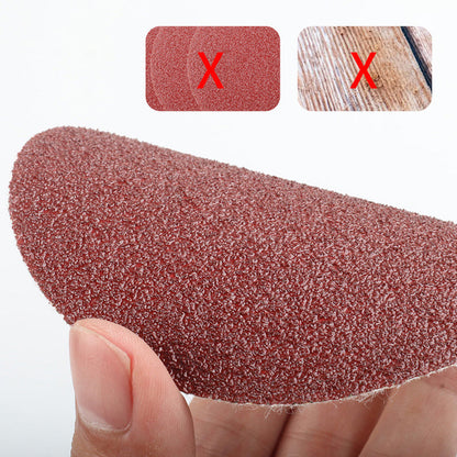 100 Teile / Satz 4 '' (100 mm) rundes Beflockungsschleifpapier mit Schleifträgerplatte
