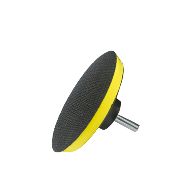 100 Teile / Satz 4 '' (100 mm) rundes Beflockungsschleifpapier mit Schleifträgerplatte