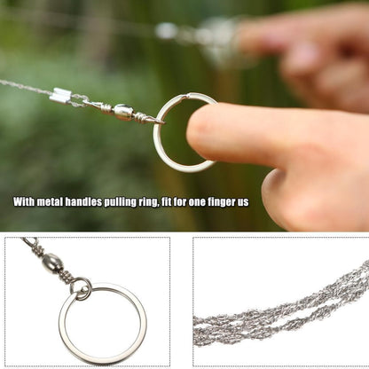📢 Letzter Tag mit Rabatt! ⏰🪵 Edelstahl-Drahtsäge – Kompakt &amp; Vielseitig für Outdoor &amp; Survival! ⛺