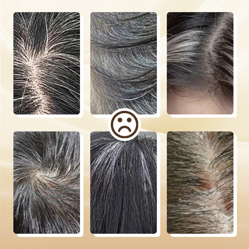 🔥Kaufen Sie 1 und erhalten Sie 1 gratis🎁Tragbarer Haarfärbekamm zur Abdeckung grauer Haare ！Naturschwarz, Schwarzbraun, Kaffee