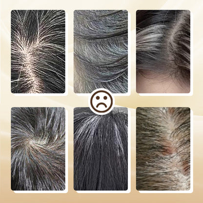 🔥Kaufen Sie 1 und erhalten Sie 1 gratis🎁Tragbarer Haarfärbekamm zur Abdeckung grauer Haare ！Naturschwarz, Schwarzbraun, Kaffee