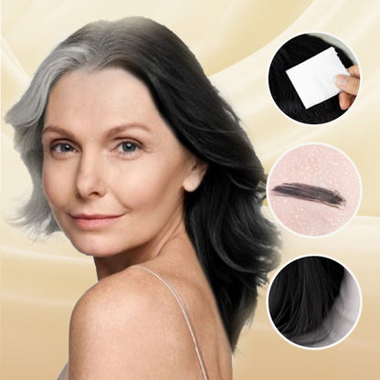 🔥Kaufen Sie 1 und erhalten Sie 1 gratis🎁Tragbarer Haarfärbekamm zur Abdeckung grauer Haare ！Naturschwarz, Schwarzbraun, Kaffee