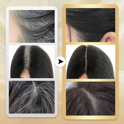 🔥Kaufen Sie 1 und erhalten Sie 1 gratis🎁Tragbarer Haarfärbekamm zur Abdeckung grauer Haare ！Naturschwarz, Schwarzbraun, Kaffee