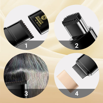 🔥Kaufen Sie 1 und erhalten Sie 1 gratis🎁Tragbarer Haarfärbekamm zur Abdeckung grauer Haare ！Naturschwarz, Schwarzbraun, Kaffee