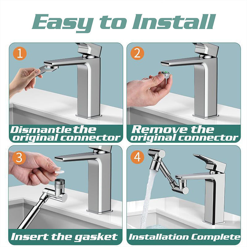 ⏳Begrenzte Zeit 50% Rabatt💥Um 1440° schwenkbarer Wasserhahn-Extender mit 2 Wasserauslass-Modi