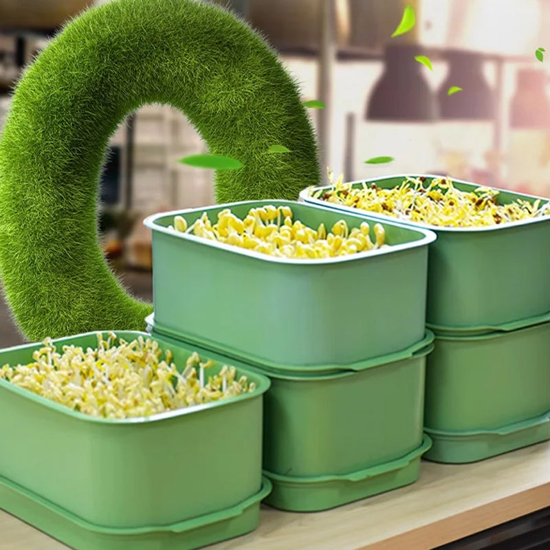🌱💚Stapelbare Keimsaat-Anzuchtbox🎉 Zweites zum halben Preis! Mehrschichtiges Design, perfekt für den Heimanbau, gesundes grünes Leben!