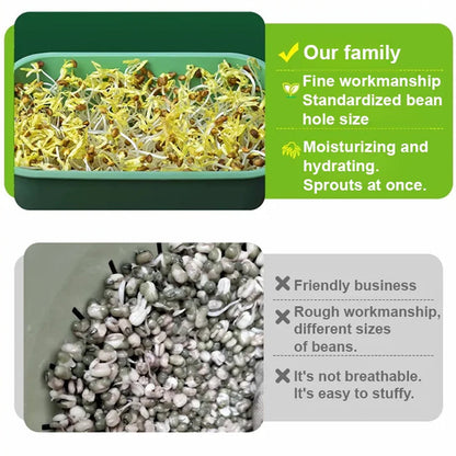 🌱💚Stapelbare Keimsaat-Anzuchtbox🎉 Zweites zum halben Preis! Mehrschichtiges Design, perfekt für den Heimanbau, gesundes grünes Leben!