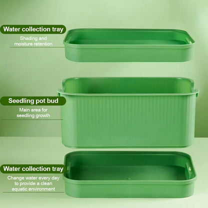 🌱💚Stapelbare Keimsaat-Anzuchtbox🎉 Zweites zum halben Preis! Mehrschichtiges Design, perfekt für den Heimanbau, gesundes grünes Leben!