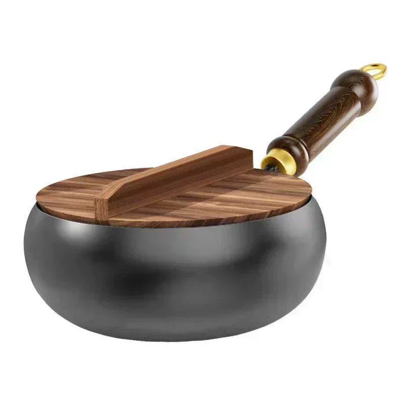 🍳🔥 Schwerer Gusseisentopf (unbeschichtet) – Robust & vielseitig – Ideal für Schmoren, Braten oder Backen – gleichmäßige Hitzeverteilung 🍲✨🛠️