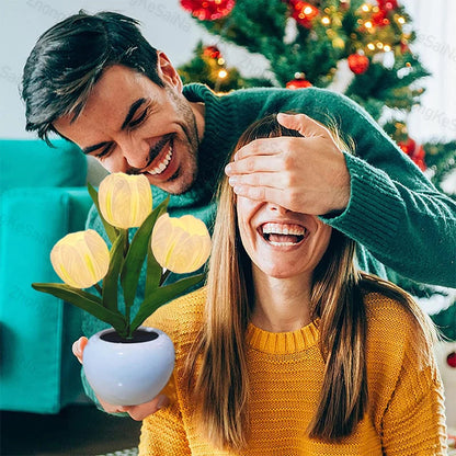 LED-Tulpen-Nachtlicht-Blumen-Tischlampe🌷✨2 kaufen, versandkostenfrei