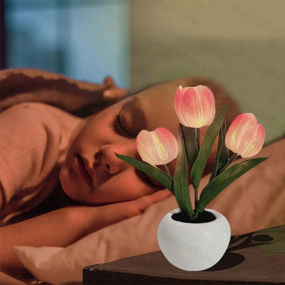 LED-Tulpen-Nachtlicht-Blumen-Tischlampe🌷✨2 kaufen, versandkostenfrei