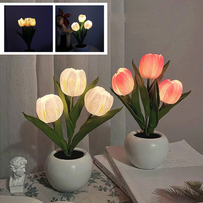 LED-Tulpen-Nachtlicht-Blumen-Tischlampe🌷✨2 kaufen, versandkostenfrei