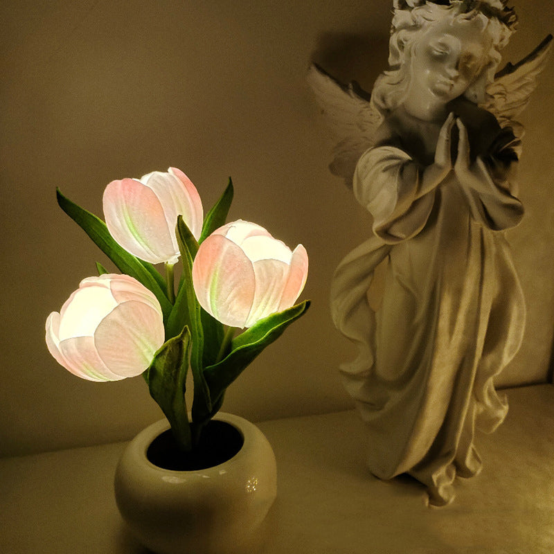 LED-Tulpen-Nachtlicht-Blumen-Tischlampe🌷✨2 kaufen, versandkostenfrei