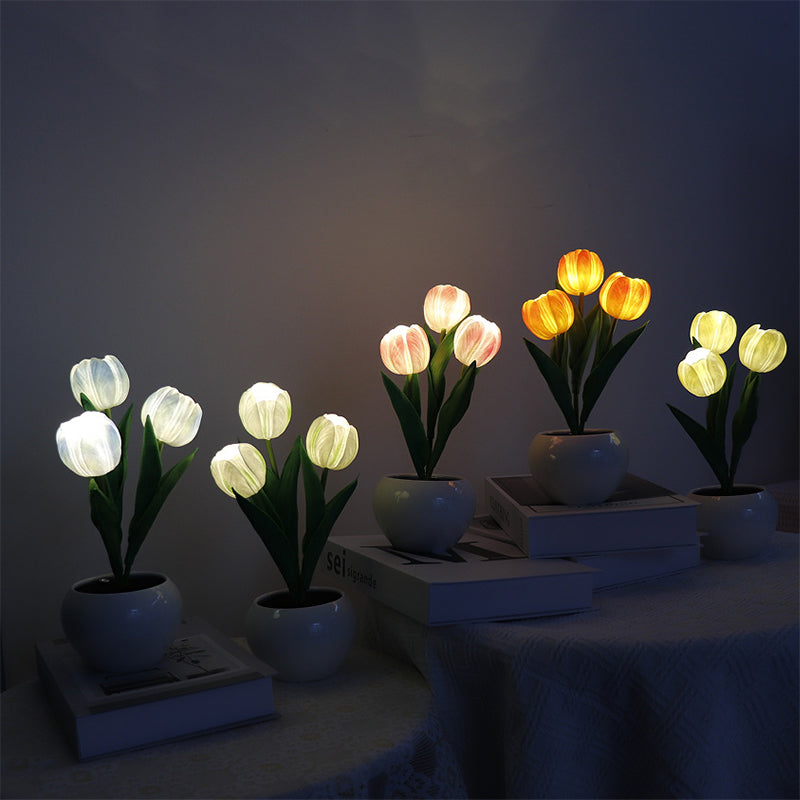 LED-Tulpen-Nachtlicht-Blumen-Tischlampe🌷✨2 kaufen, versandkostenfrei