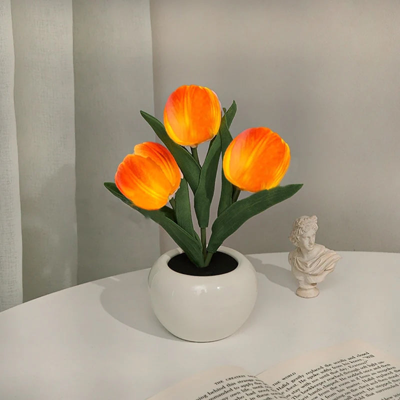LED-Tulpen-Nachtlicht-Blumen-Tischlampe🌷✨2 kaufen, versandkostenfrei