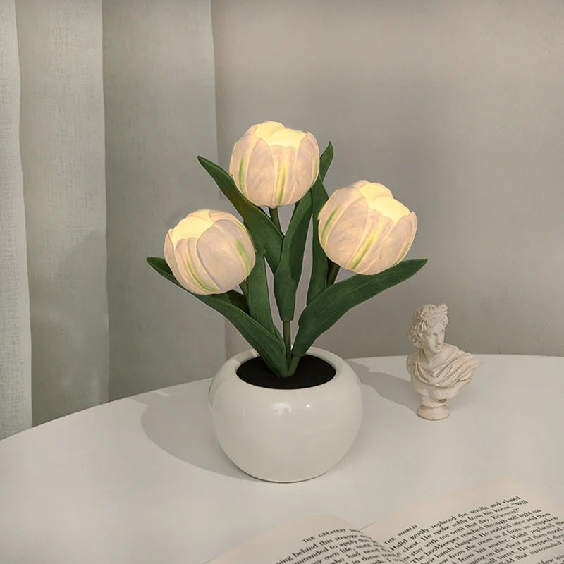 LED-Tulpen-Nachtlicht-Blumen-Tischlampe🌷✨2 kaufen, versandkostenfrei