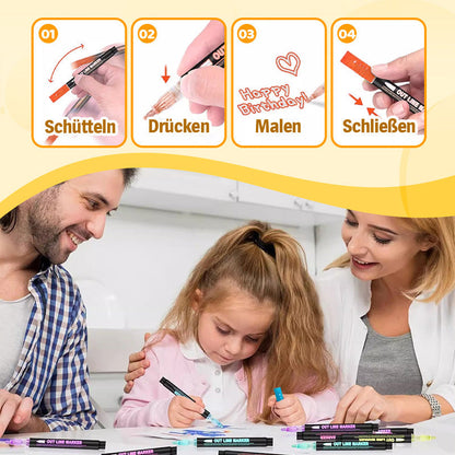 Farbige Lightstick Graffiti Textmarker-Stifte