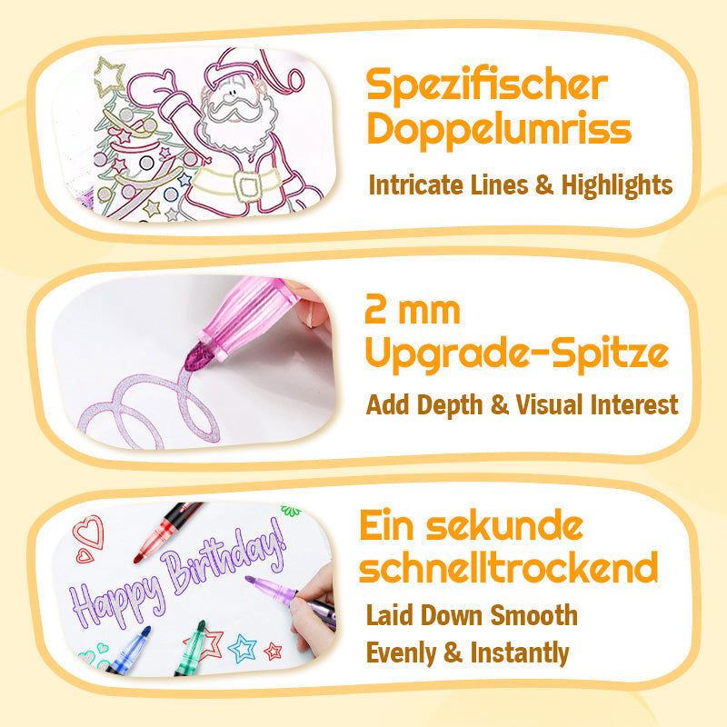 Farbige Lightstick Graffiti Textmarker-Stifte