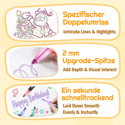 Farbige Lightstick Graffiti Textmarker-Stifte