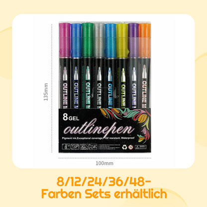 Farbige Lightstick Graffiti Textmarker-Stifte
