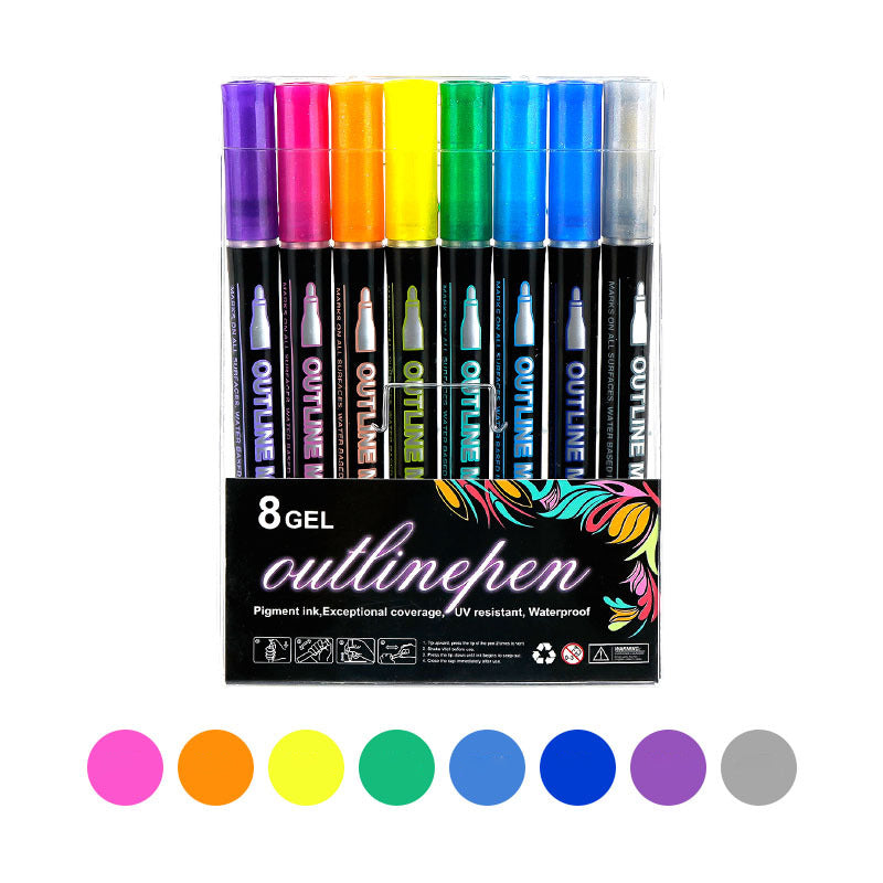 Farbige Lightstick Graffiti Textmarker-Stifte