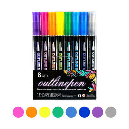Farbige Lightstick Graffiti Textmarker-Stifte