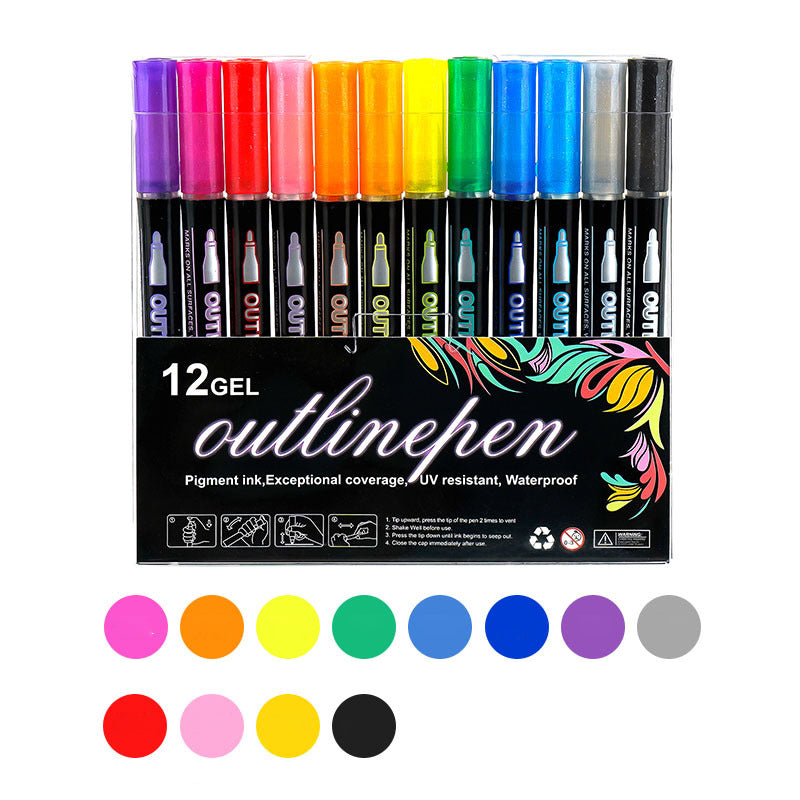 Farbige Lightstick Graffiti Textmarker-Stifte