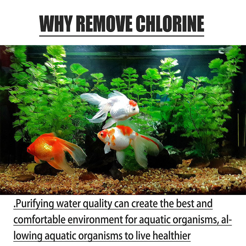 💧Chlorentfernungstabletten für Fischteiche & Aquarien - Schnelle Chlorneutralisierung | Süß- & Salzwasser