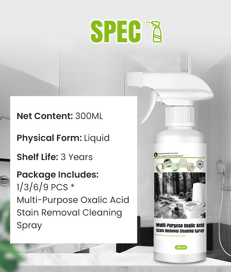 🌿Oxalsäure-Fleckenreiniger mit hoher Wirksamkeit
